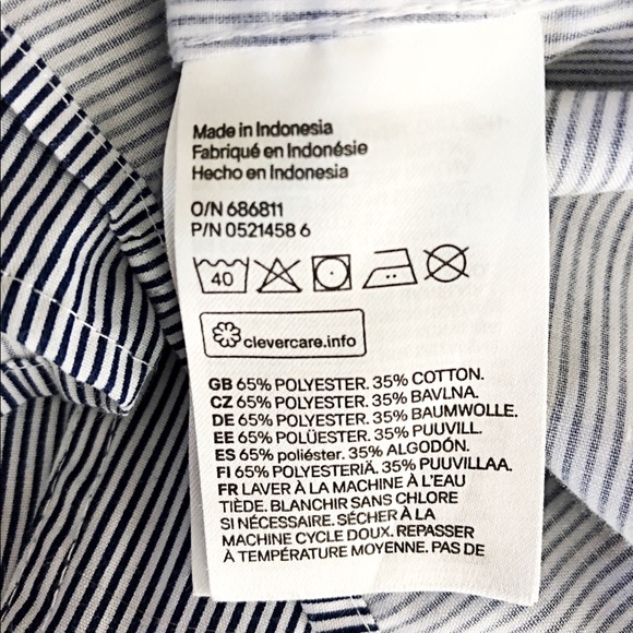 H&M - Slim Fit Stripes Shirt - Picture 6 of 6